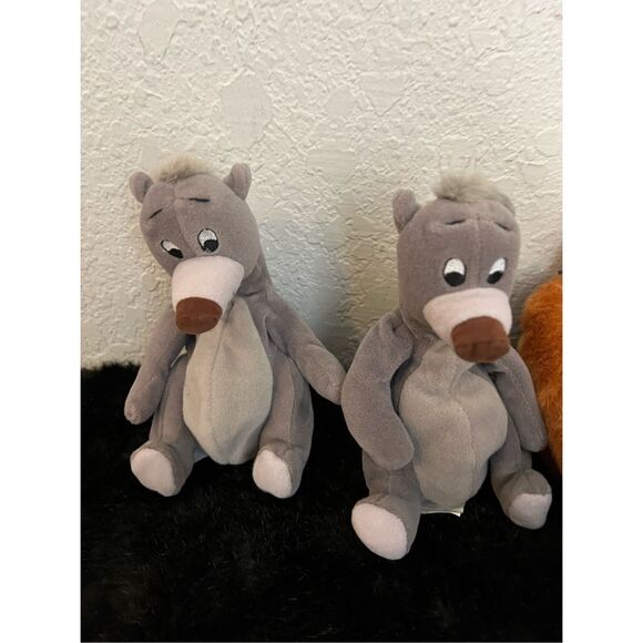 Vintage Disney Store Jungle Book Mini Bean Bag Plush - Set of 4 - Picture 3 of 5